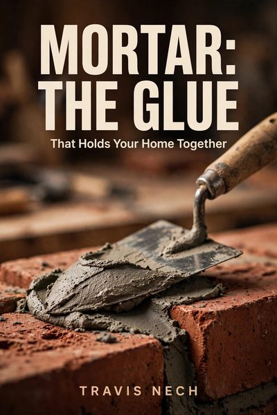 Cover of Mortar: The Glue That Holds Your Home Together, a free brick repair book by Travis Nech