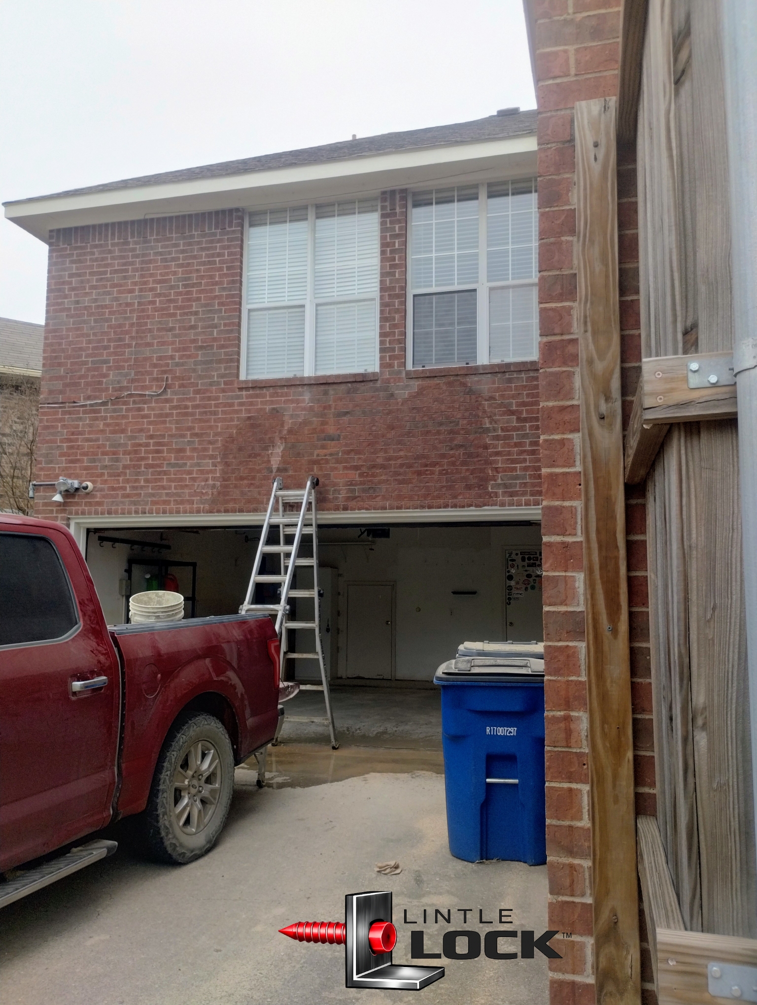 Before: horizontal crack, rotational lintel failure