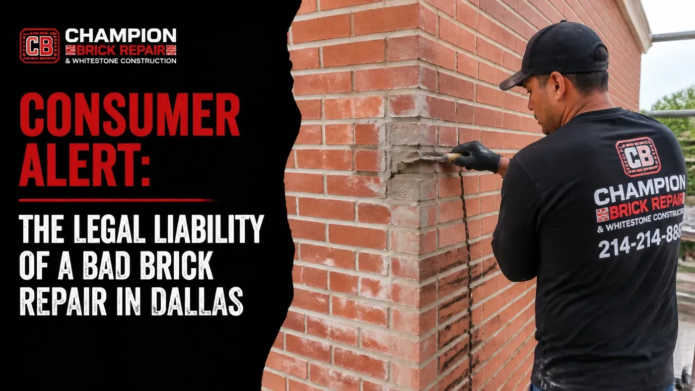 Brick repair in Texas by Champion Brick Repair