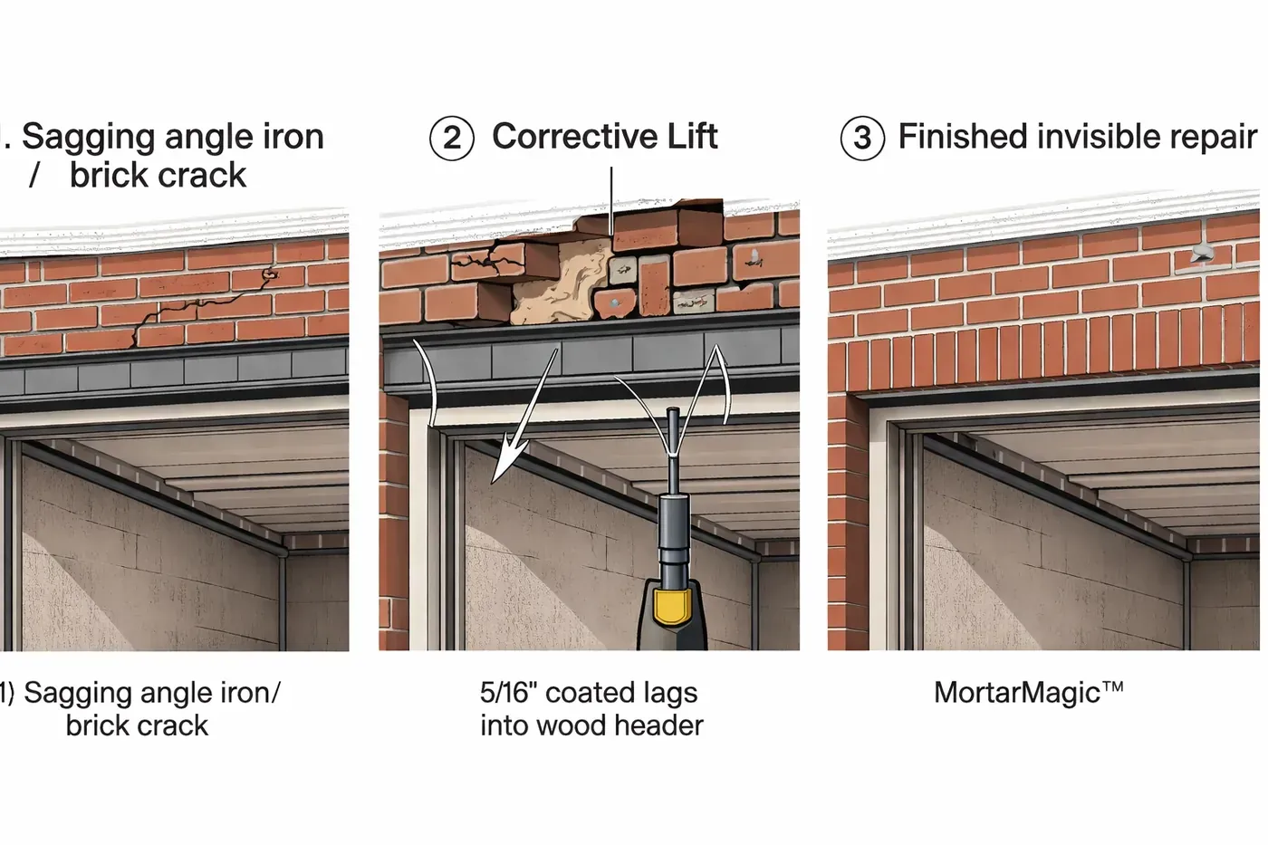 Brick repair in Texas by Champion Brick Repair