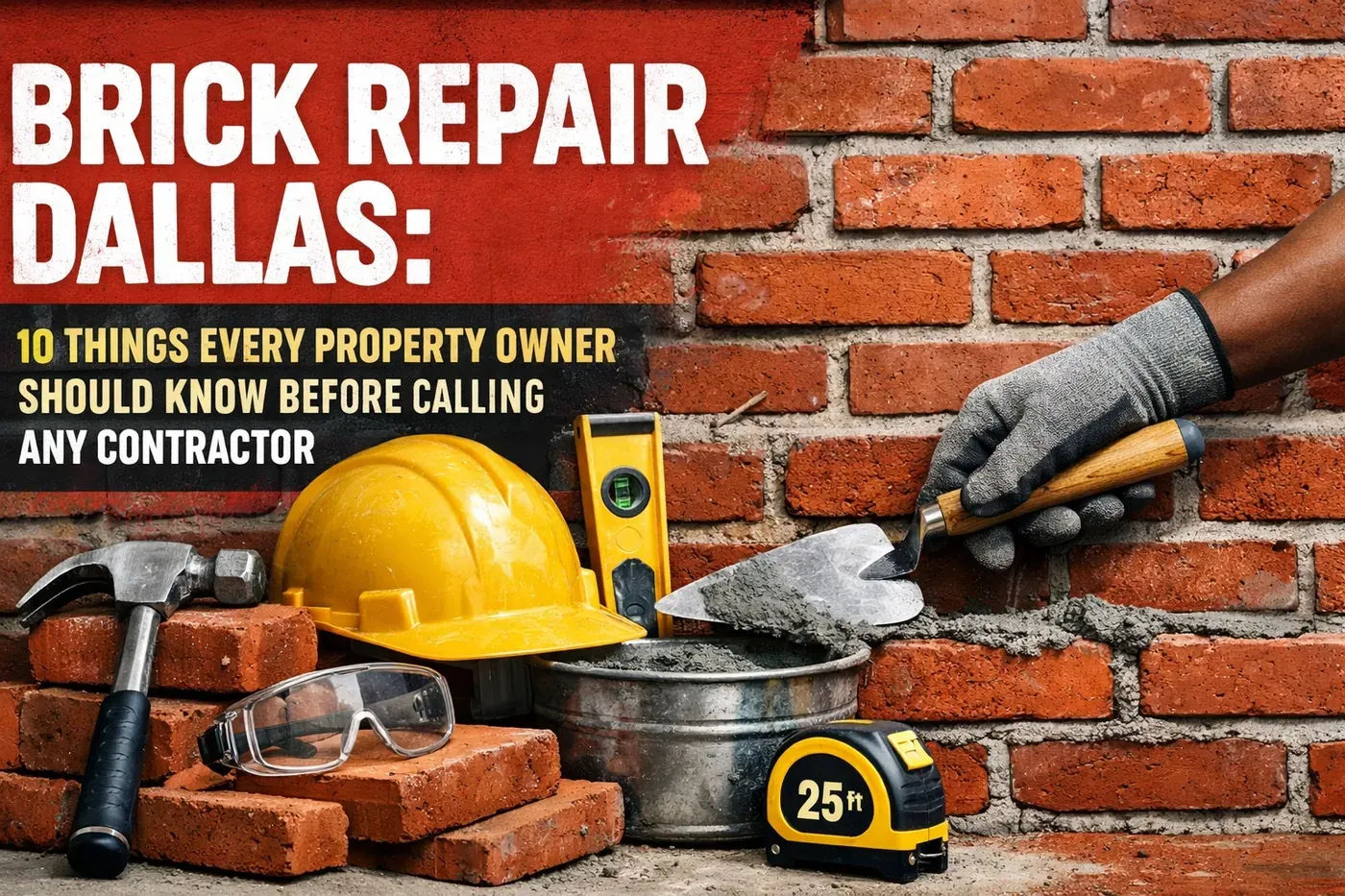 Brick repair in Dallas 10 Things Every Property Owner Should Know Before Calling Any Contractor 1, Texas by Champion Brick Re