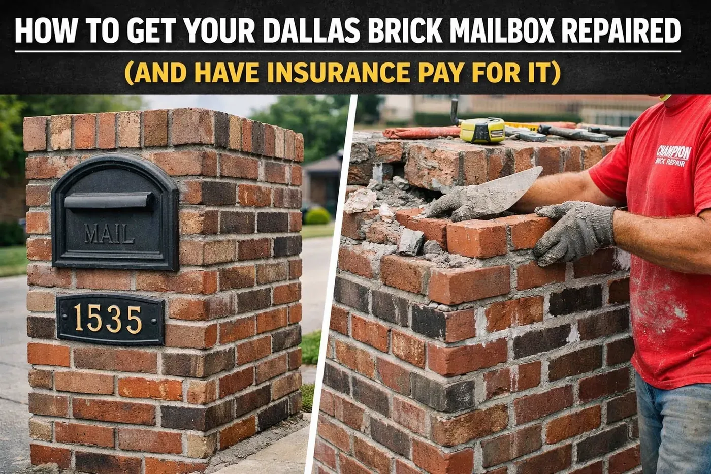 Brick repair in Texas by Champion Brick Repair