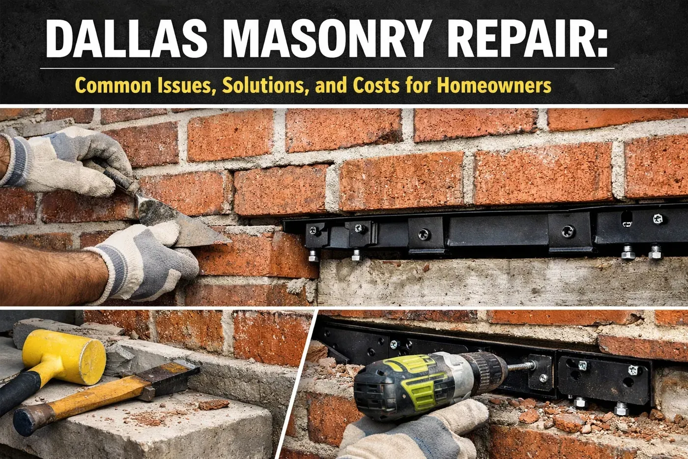 Brick repair in Texas by Champion Brick Repair