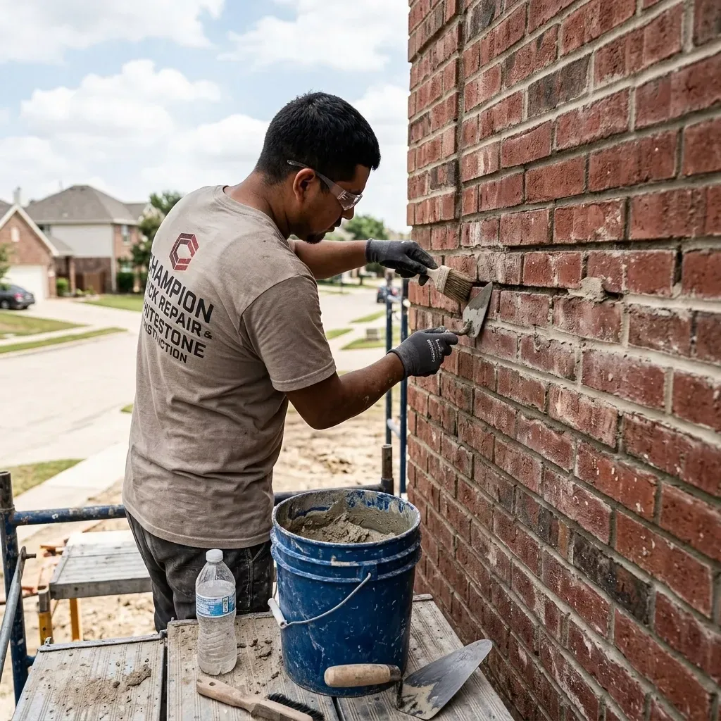 Brick repair in Texas by Champion Brick Repair