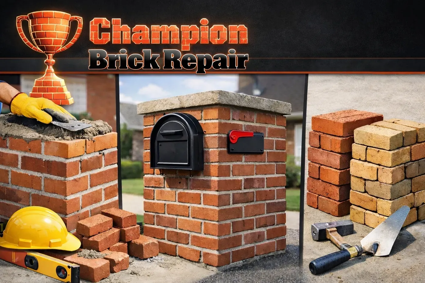 Brick repair in Texas by Champion Brick Repair