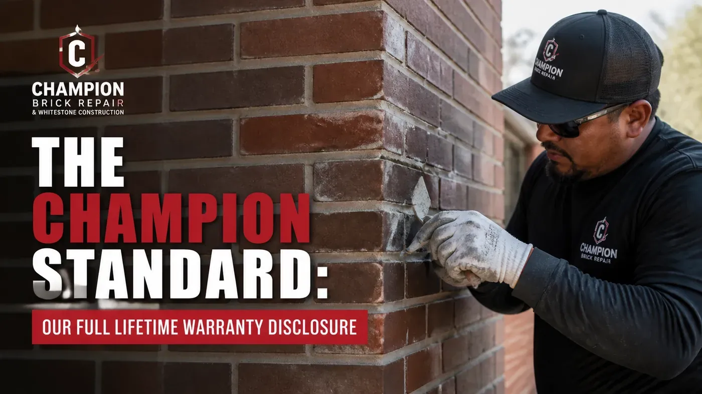 Brick repair in Texas by Champion Brick Repair