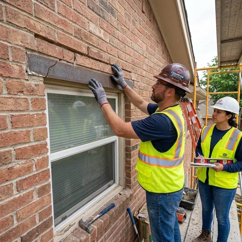 Brick repair in Texas by Champion Brick Repair