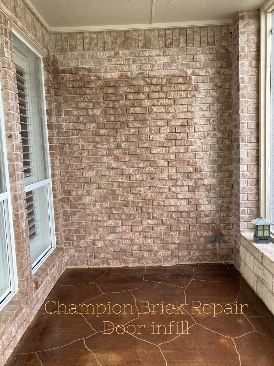 Door Infill — Champion Brick Repair